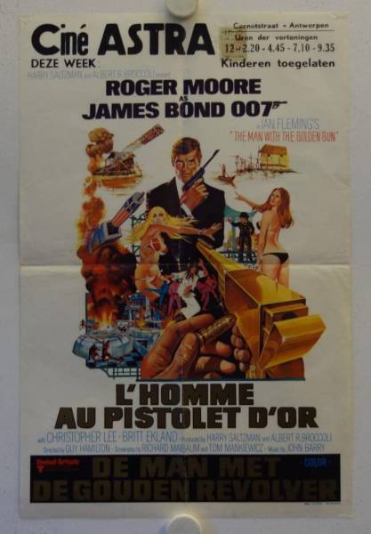 James Bond 007 - Der Mann mit dem Goldenen Colt originales belgisches Filmplakat